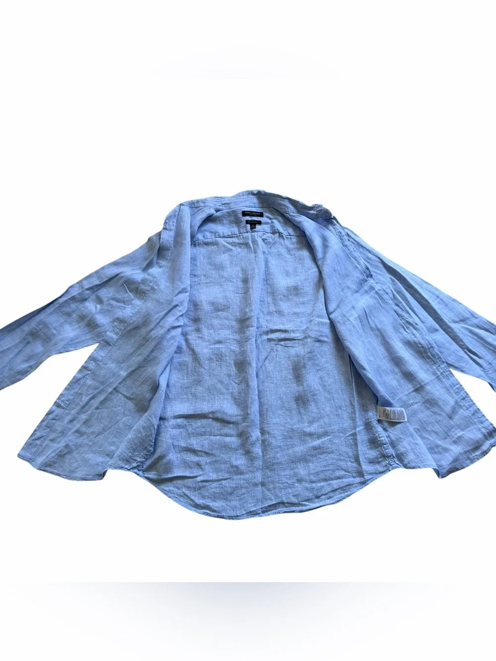 Banana Republic MensCamden Linen Button Up Shirt Size Medium Blue Summer Casual